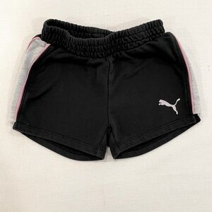 ⚽️ Puma Girl’s Black Soccer/Gym Shorts with Pink Accents
